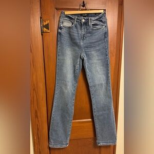 Judy Blue Straight Leg Denim Jeans Size 5, 34” inseam.